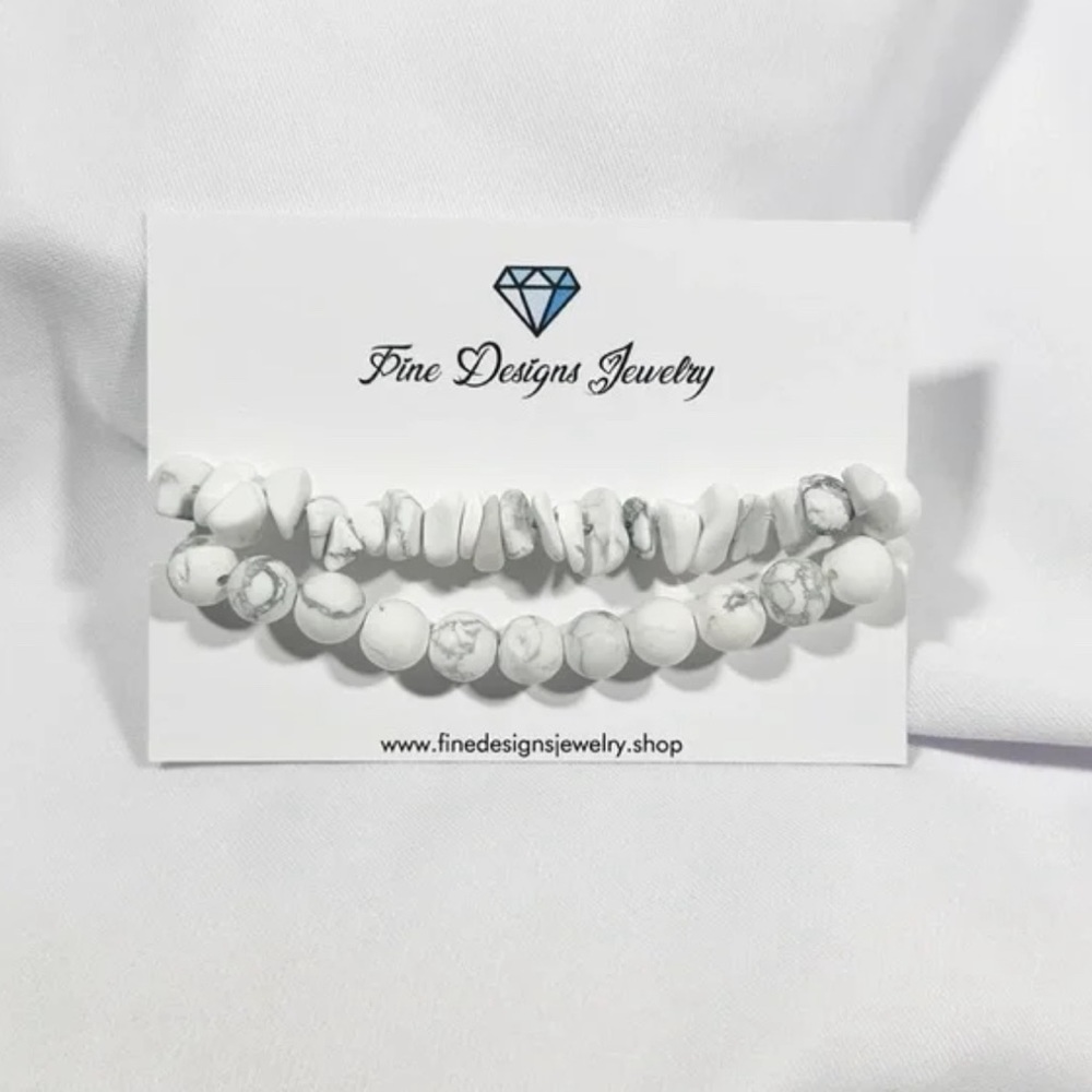 🤍Howlite Bracelet Stack🤍